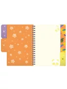 Bangoberry Füzet Bangoberry spirálos, elválasztókkal, 3db Bangobobbal, panda mintával