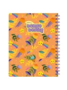 Bangoberry Füzet Bangoberry spirálos, elválasztókkal, 3db Bangobobbal, panda mintával