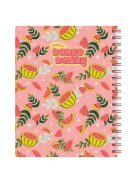 Bangoberry Füzet Bangoberry spirálos, elválasztókkal, 3db Bangobobbal, malac mintával