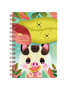   Bangoberry Füzet Bangoberry spriálos, 2db Bangobobbal, malac mintával