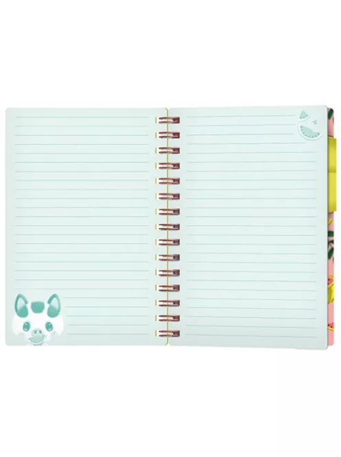 Bangoberry Füzet Bangoberry spriálos, 2db Bangobobbal, malac mintával