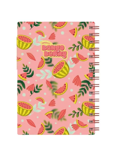 Bangoberry Füzet Bangoberry spriálos, 2db Bangobobbal, malac mintával