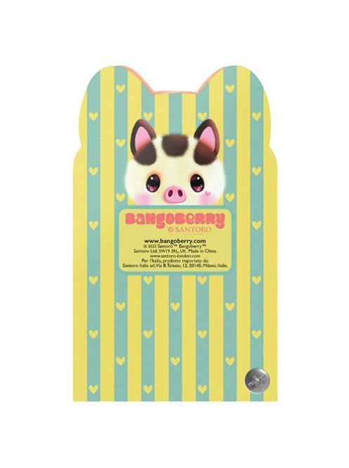 Bangoberry Jegyzetfüzet Bangoberry malac és panda mintával