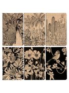 Clairefontaine Jegyzetfüzet Clairefontaine Le Cerisier Blanc 7,5x12cm, 24 lapos, sima, vegyes minta