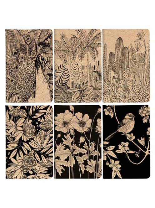 Clairefontaine Jegyzetfüzet Clairefontaine Le Cerisier Blanc 7,5x12cm, 24 lapos, sima, vegyes minta