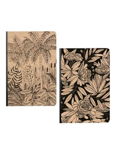   Clairefontaine Jegyzetfüzet Clairefontaine Le Cerisier Blanc A/5, textil gerinc, 80 lapos, vonalas, vegyes minta