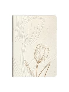   Clairefontaine Jegyzetfüzet Clairefontaine Tulip paper, A/5, textil gerinc, 14,8x21cm, 32 lapos, pontozott