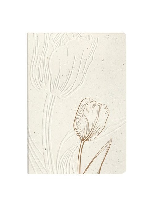 Clairefontaine Jegyzetfüzet Clairefontaine Tulip paper, A/5, 14,8x21cm, 64 lapos, pontozott