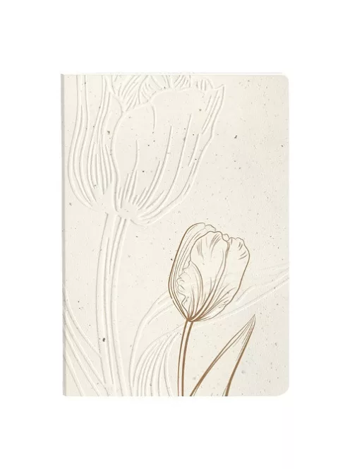 Clairefontaine Jegyzetfüzet Clairefontaine Tulip paper, A/5, 14,8x21cm, 64 lapos, pontozott