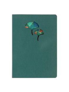   Clairefontaine Bőr jegyzetfüzet Clairefontaine Ginkgo, A5, 72 lapos, vonalas, vegyes minta