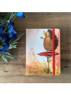   Alex Clark Jegyzetfüzet Alex Clark, vonalas, 14x10,5cm, 160 oldal, gumis,süni gombán