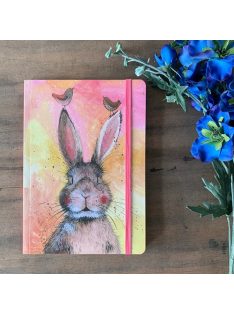   Alex Clark Füzet Alex Clark, vonalas, 21x15cm, 160 oldal, gumis, Hannah nyuszi