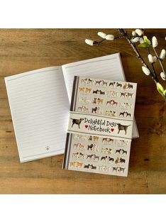   Alex Clark Füzet Alex Clark, vonalas, 21,5x15cm, kemény fedeles, 126 oldal,Kutyás