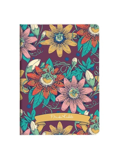 Clairefontaine Jegyzetfüzet Clairefontaine Frida Kahlo, A/5, 14,8x21 cm, 32 lapos, vonalas, vegyes minta