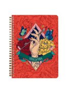 Clairefontaine Jegyzetfüzet Clairefontaine Frida Kahlo A/5, spirálos, 74 lapos, vonalas, vegyes minta