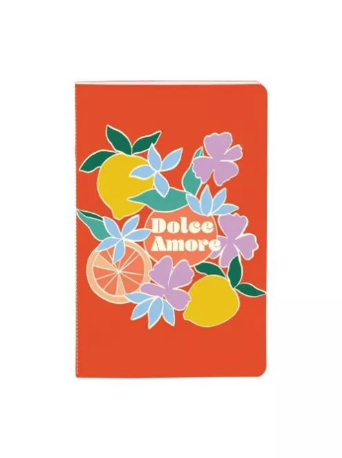 Clairefontaine Jegyzetfüzet Clairefontaine Dolce Amore 9x14 cm, 48 lapos, vonalas, vegyes minta