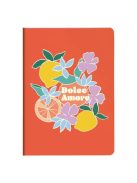 Clairefontaine Jegyzetfüzet Clairefontaine Dolce Amore, A/5, 14,8x21 cm, 32 lapos, vonalas, vegyes minta