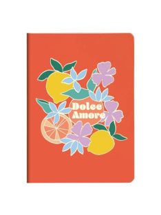   Clairefontaine Jegyzetfüzet Clairefontaine Dolce Amore, A/5, 14,8x21 cm, 32 lapos, vonalas, vegyes minta