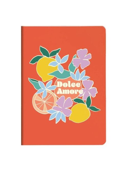 Clairefontaine Jegyzetfüzet Clairefontaine Dolce Amore, A/5, 14,8x21 cm, 32 lapos, vonalas, vegyes minta