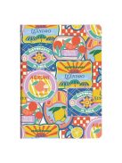 Clairefontaine Jegyzetfüzet Clairefontaine Dolce Amore, A/5, 14,8x21 cm, 32 lapos, vonalas, vegyes minta