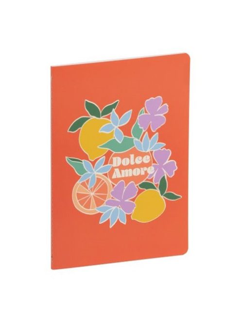 Clairefontaine Jegyzetfüzet Clairefontaine Dolce Amore, A/5, 14,8x21 cm, 32 lapos, vonalas, vegyes minta