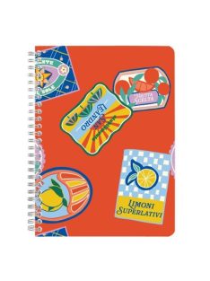   Clairefontaine Jegyzetfüzet Clairefontaine Dolce Amore A/5, spirálos, 74 lapos, vonalas, vegyes minta