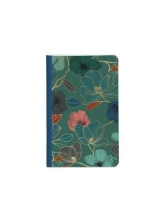   Clairefontaine Jegyzetfüzet Clairefontaine Gaia kék 7,5x12 cm, 24 lapos, vonalas, vegyes minta