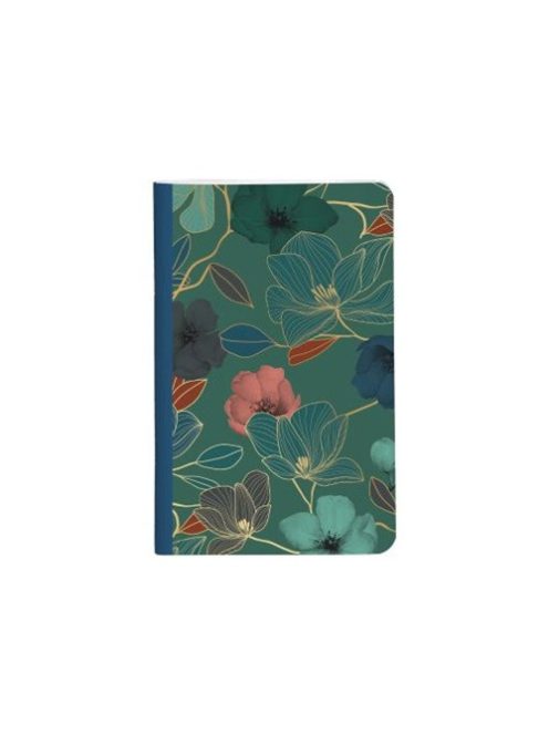 Clairefontaine Jegyzetfüzet Clairefontaine Gaia kék 7,5x12 cm, 24 lapos, vonalas, vegyes minta