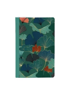   Clairefontaine Jegyzetfüzet Clairefontaine Gaia kék 9x14 cm, 48 lapos, vonalas, vegyes minta