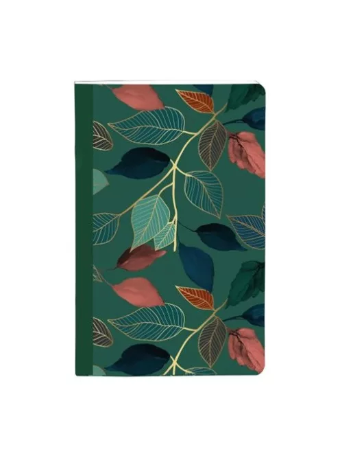 Clairefontaine Jegyzetfüzet Clairefontaine Gaia kék 9x14 cm, 48 lapos, vonalas, vegyes minta