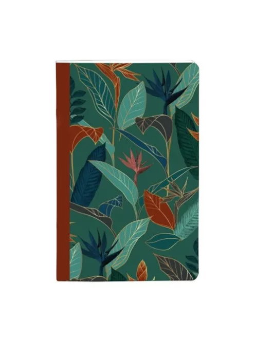 Clairefontaine Jegyzetfüzet Clairefontaine Gaia kék 9x14 cm, 48 lapos, vonalas, vegyes minta