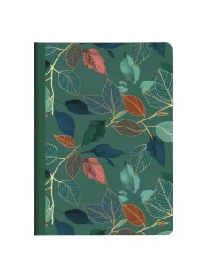   Clairefontaine Jegyzetfüzet Clairefontaine Gaia kék, A/5, 14,8x21 cm, 48 lapos, vonalas, vegyes minta