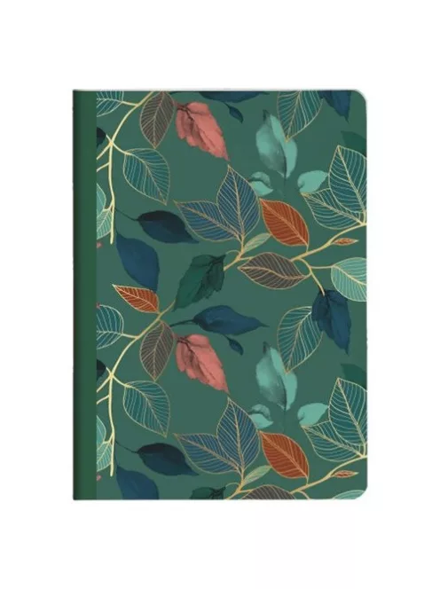 Clairefontaine Jegyzetfüzet Clairefontaine Gaia kék, A/5, 14,8x21 cm, 48 lapos, vonalas, vegyes minta