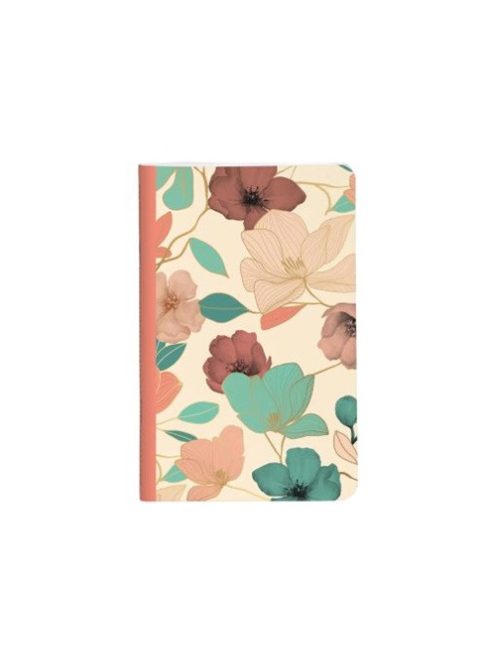 Clairefontaine Jegyzetfüzet Clairefontaine Gaia bézs 7,5x12 cm, 24 lapos, vonalas, vegyes minta