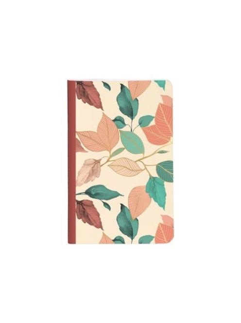 Clairefontaine Jegyzetfüzet Clairefontaine Gaia bézs 7,5x12 cm, 24 lapos, vonalas, vegyes minta