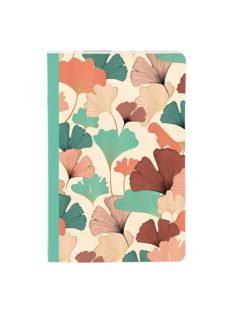   Clairefontaine Jegyzetfüzet Clairefontaine Gaia bézs 11x17 cm, 48 lapos, vonalas, vegyes minta