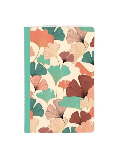 Clairefontaine Jegyzetfüzet Clairefontaine Gaia bézs 11x17 cm, 48 lapos, vonalas, vegyes minta