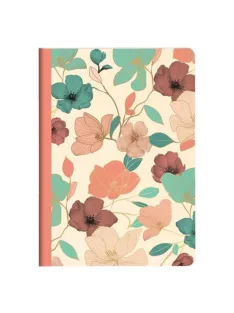   Clairefontaine Jegyzetfüzet Clairefontaine Gaia bézs, A/5, 14,8x21 cm, 48 lapos, vonalas, vegyes minta