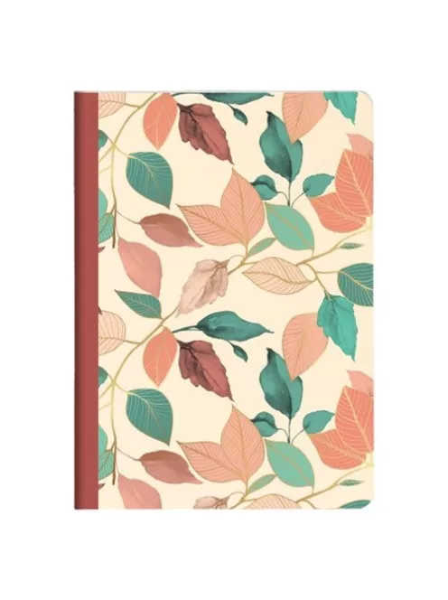 Clairefontaine Jegyzetfüzet Clairefontaine Gaia bézs, A/5, 14,8x21 cm, 48 lapos, vonalas, vegyes minta