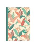 Clairefontaine Jegyzetfüzet Clairefontaine Gaia bézs, A/5, 14,8x21 cm, 48 lapos, vonalas, vegyes minta