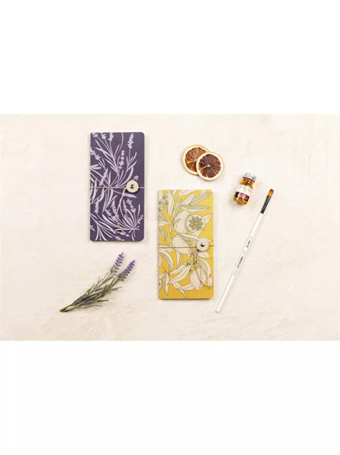 Clairefontaine Jegyzetfüzet Clairefontaine Jardin des Sens 9x18 cm, 40 lapos, sima, vegyes minta