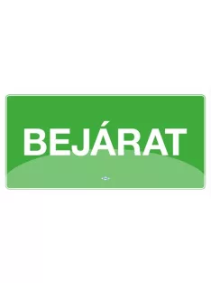 PD Office Információs matrica pd 10x20 cm Bejárat zöld