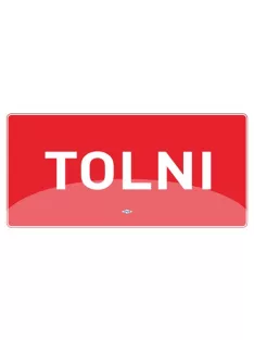 PD Office Információs matrica pd 10x20 cm Tolni piros