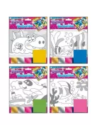 Noname Kreatív klt. fólia technika halak, viziló, gőzös 25x20,5cm