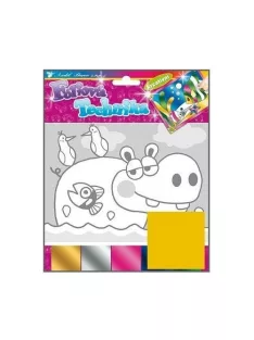   Noname Kreatív klt. fólia technika halak, viziló, gőzös 25x20,5cm