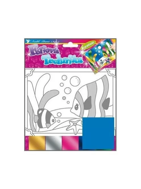 Noname Kreatív klt. fólia technika halak, viziló, gőzös 25x20,5cm