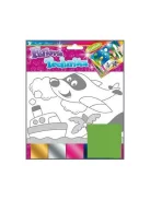 Noname Kreatív klt. fólia technika halak, viziló, gőzös 25x20,5cm