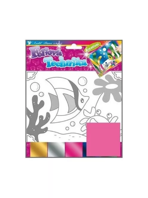 Noname Kreatív klt. fólia technika halak, viziló, gőzös 25x20,5cm