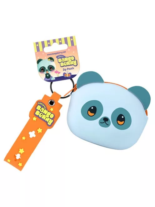 Bangoberry Pénztárca Bangoberry pandás, cipzáras kulcstartóval