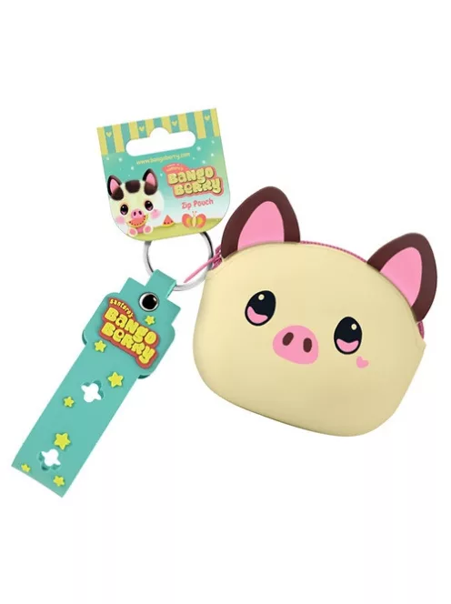 Bangoberry Pénztárca Bangoberry malacos, cipzáras kulcstartóval